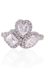Three Stone Engagement Style Ring