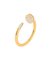 Solid Gold Diamond Nail Ring