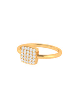 Solid Gold Diamond Cluster Ring
