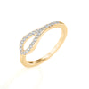 Solid Gold Diamond Loop Ring