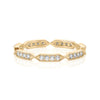Solid Gold Diamond Twist Eternity Band