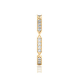 Solid Gold Diamond Twist Eternity Band
