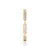Solid Gold Diamond Twist Eternity Band