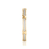 Solid Gold Diamond X Stacking Ring