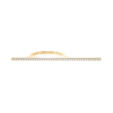 Solid Gold Flat Bar Diamond Ring
