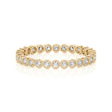 Solid Gold Milgrain Diamond Full Eternity Band