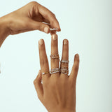 Solid Gold Diamond Stacking Band