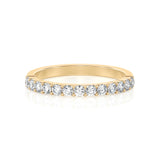 Solid Gold Half Eternity Diamond Band