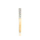 Solid Gold Half Eternity Diamond Band