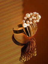 Coral Pearl Ring