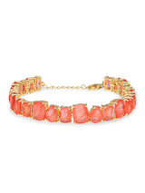 Geometric Prism Link Tennis Bracelet