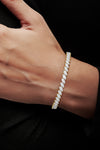 Marquise Shaped Solitaire Tennis Bracelet