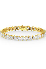Pear Shaped Solitaire Tennis Bracelet