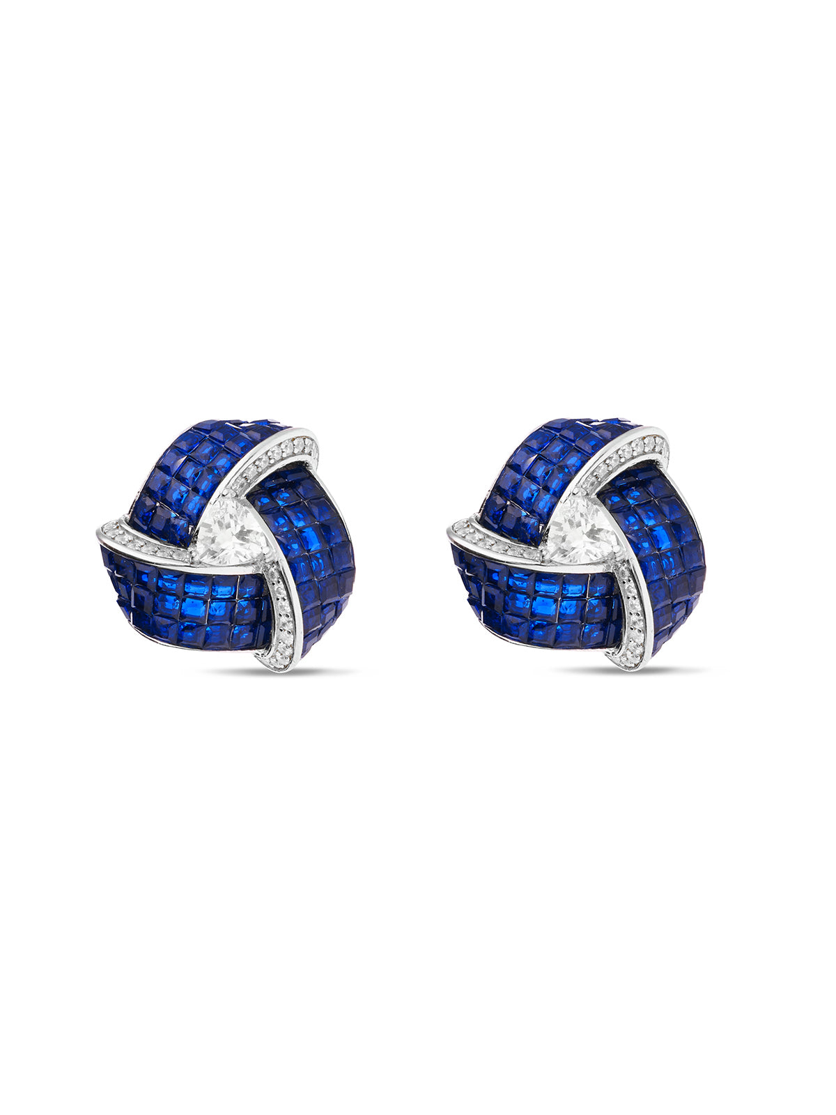 Enchanted Triad Blossom Studs Earrings