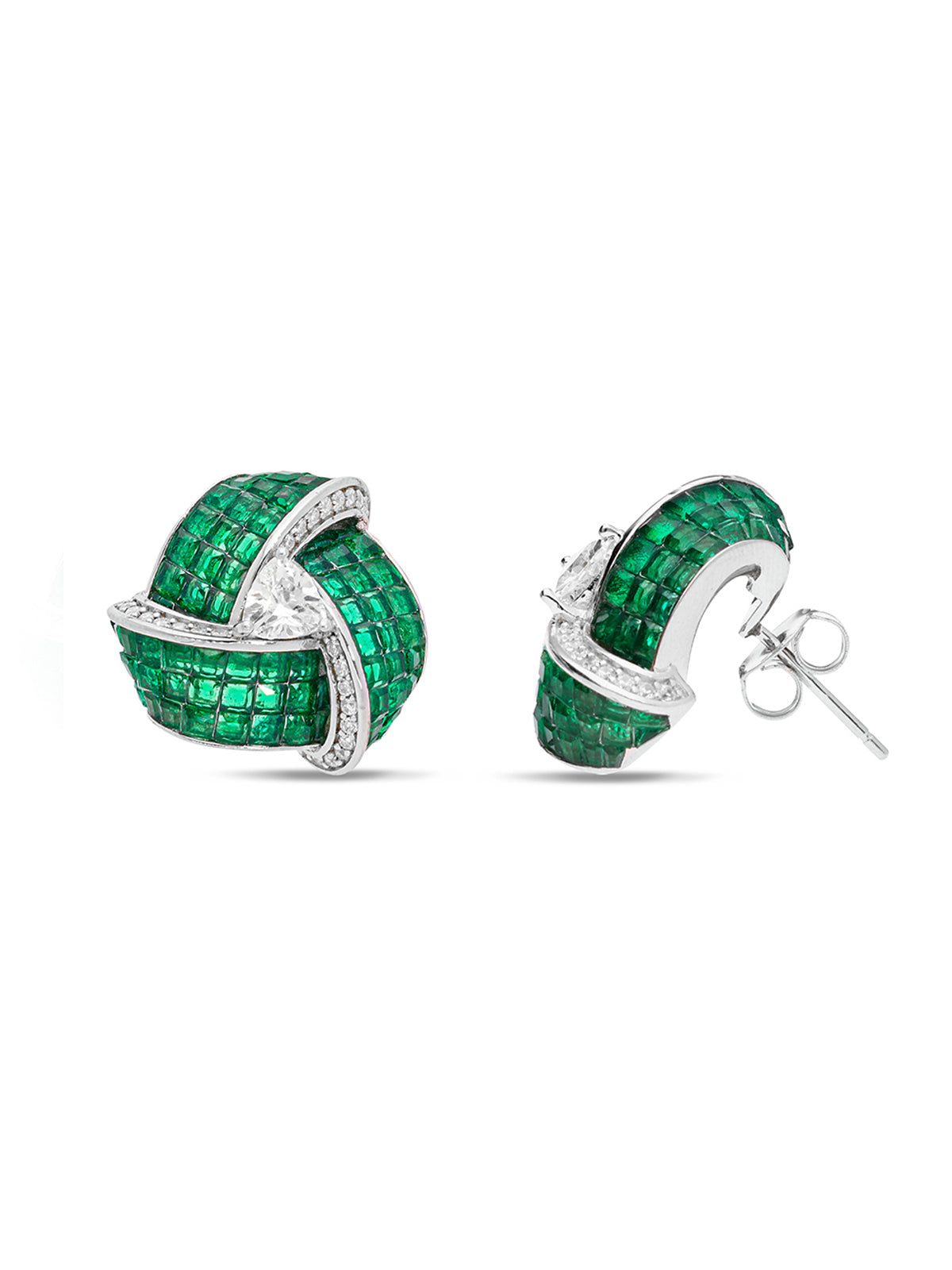 Enchanted Triad Blossom Studs Earrings