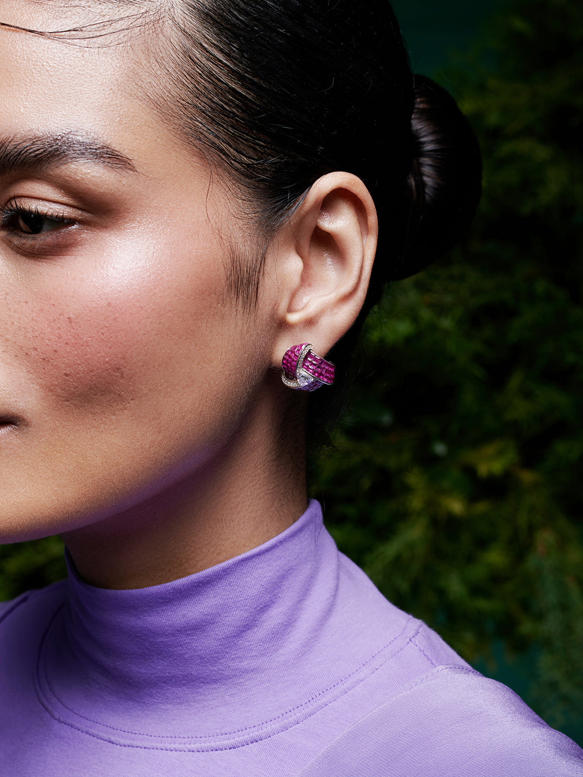 Enchanted Triad Blossom Studs Earrings