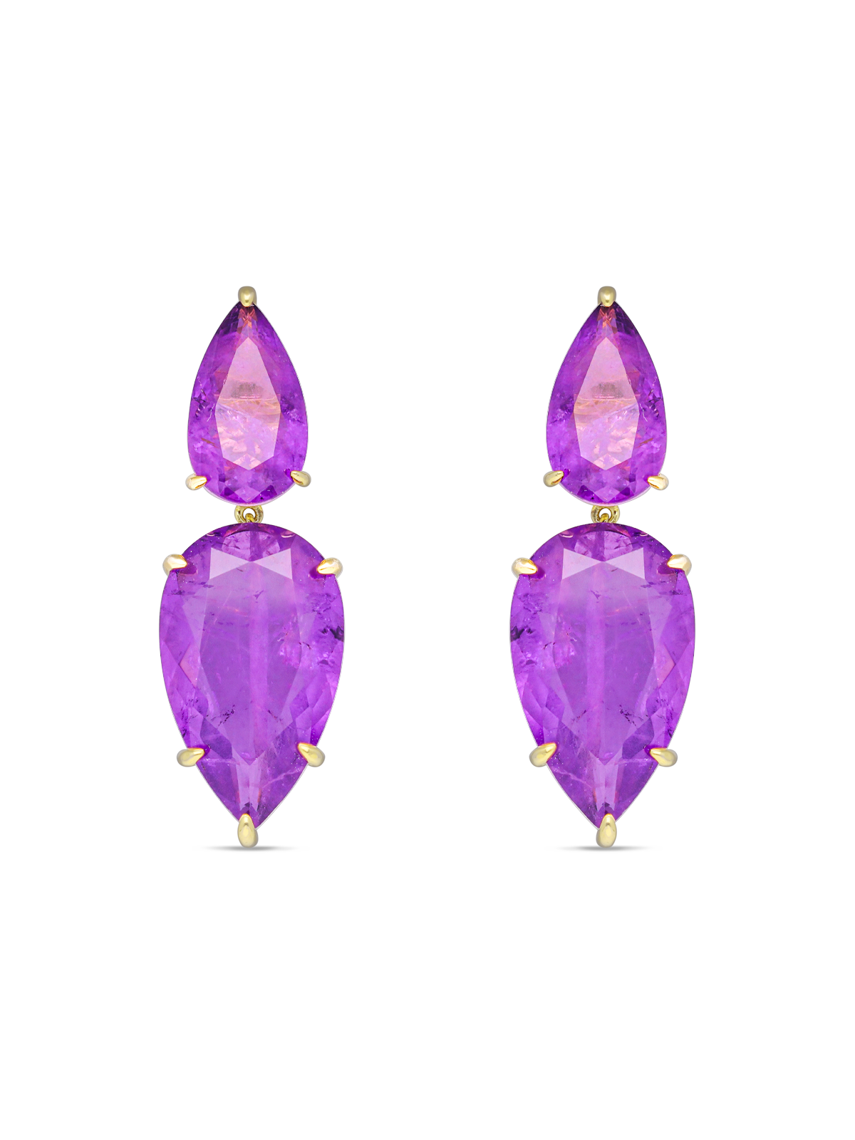 Amethyst Aurora Dangler Earrings