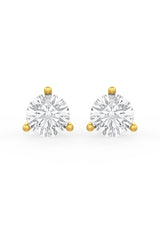 Brilliant Round Shaped Solitaire Stud Earrings