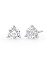Brilliant Round Shaped Solitaire Stud Earrings