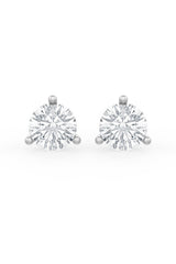 Brilliant Round Shaped Solitaire Stud Earrings