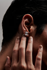 Emerald Cut Solitaire Stud Earrings