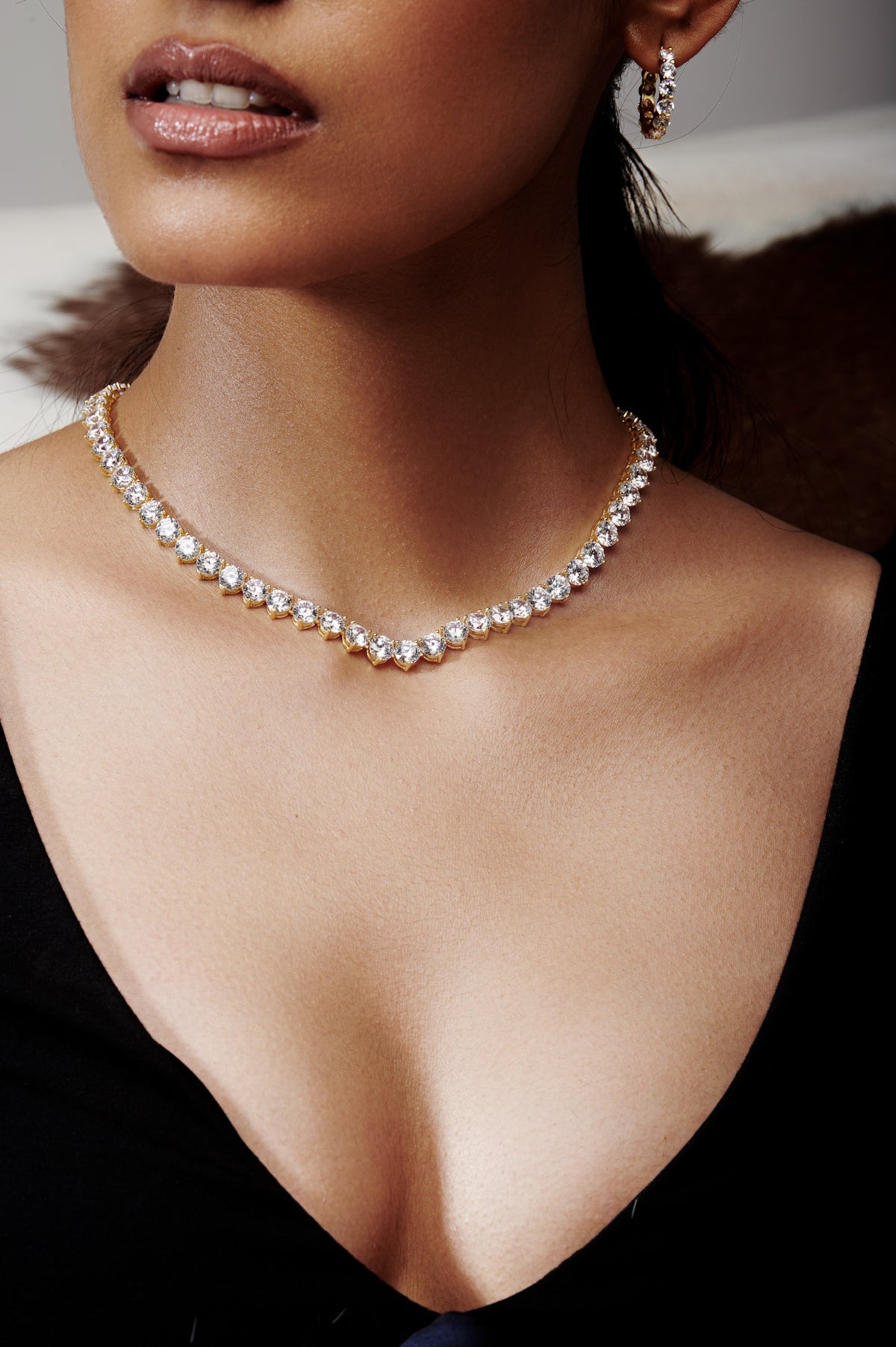 Brilliant Round Shaped Solitaire Necklace