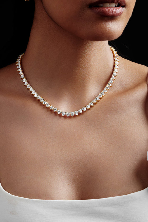 Heart Shaped Solitaire Necklace