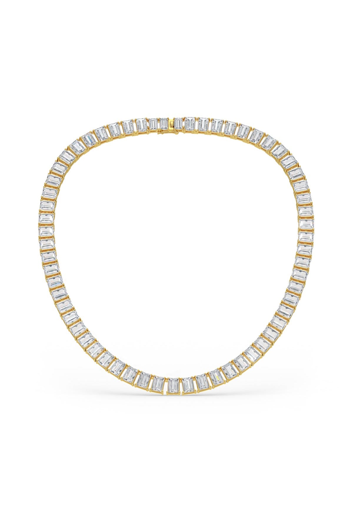 Emerald Shaped Solitaire Necklace