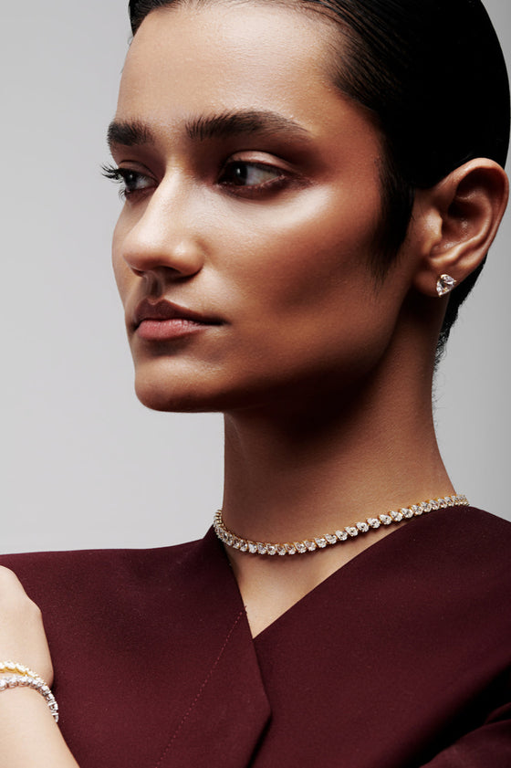 Pear Shaped Solitaire Necklace
