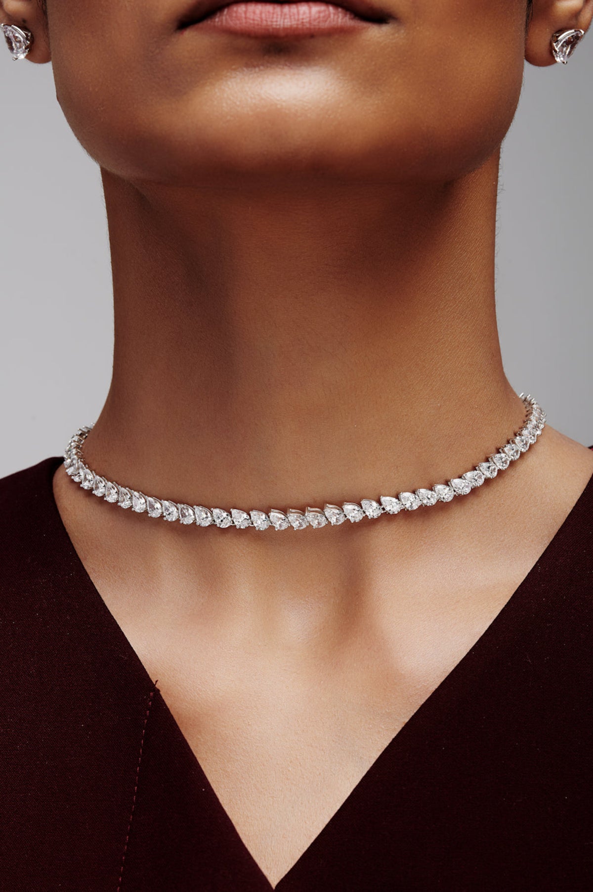 Pear Shaped Solitaire Necklace