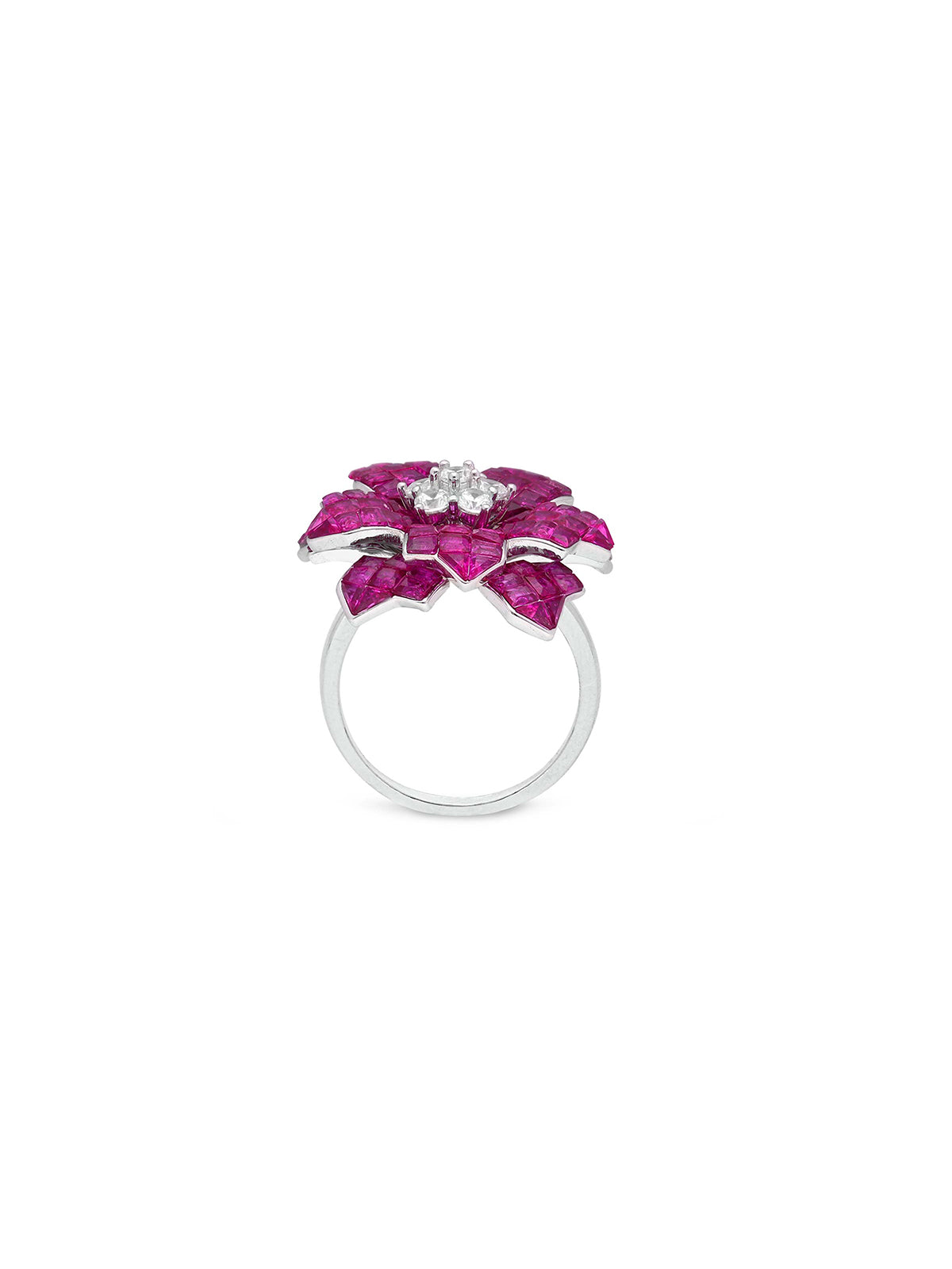 Starlit Blossom Cocktail Ring
