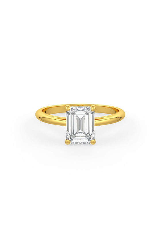 Emerald Cut Solitaire Engagement Ring