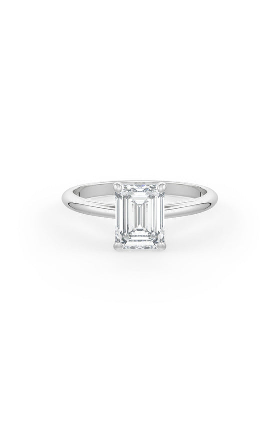 Emerald Cut Solitaire Engagement Ring