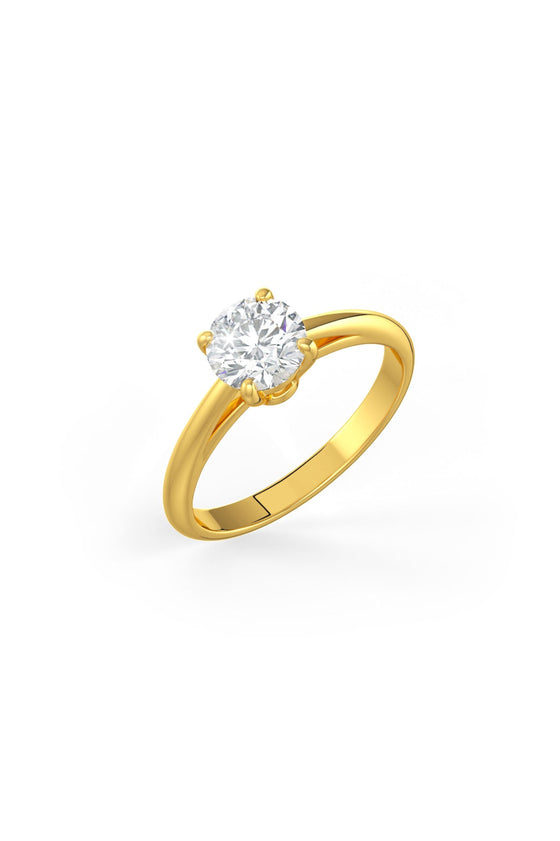 Brilliant Round Shaped Solitaire Engagement Ring