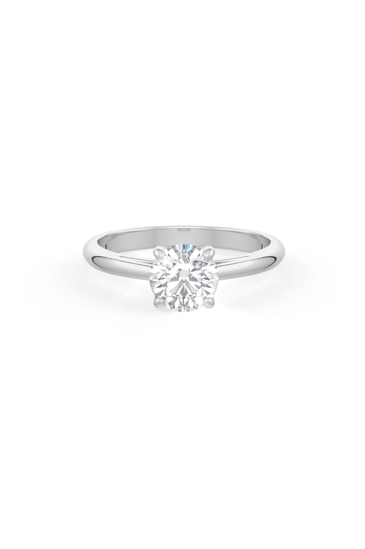 Brilliant Round Shaped Solitaire Engagement Ring