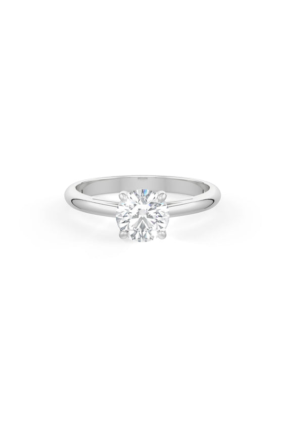 Brilliant Round Shaped Solitaire Engagement Ring