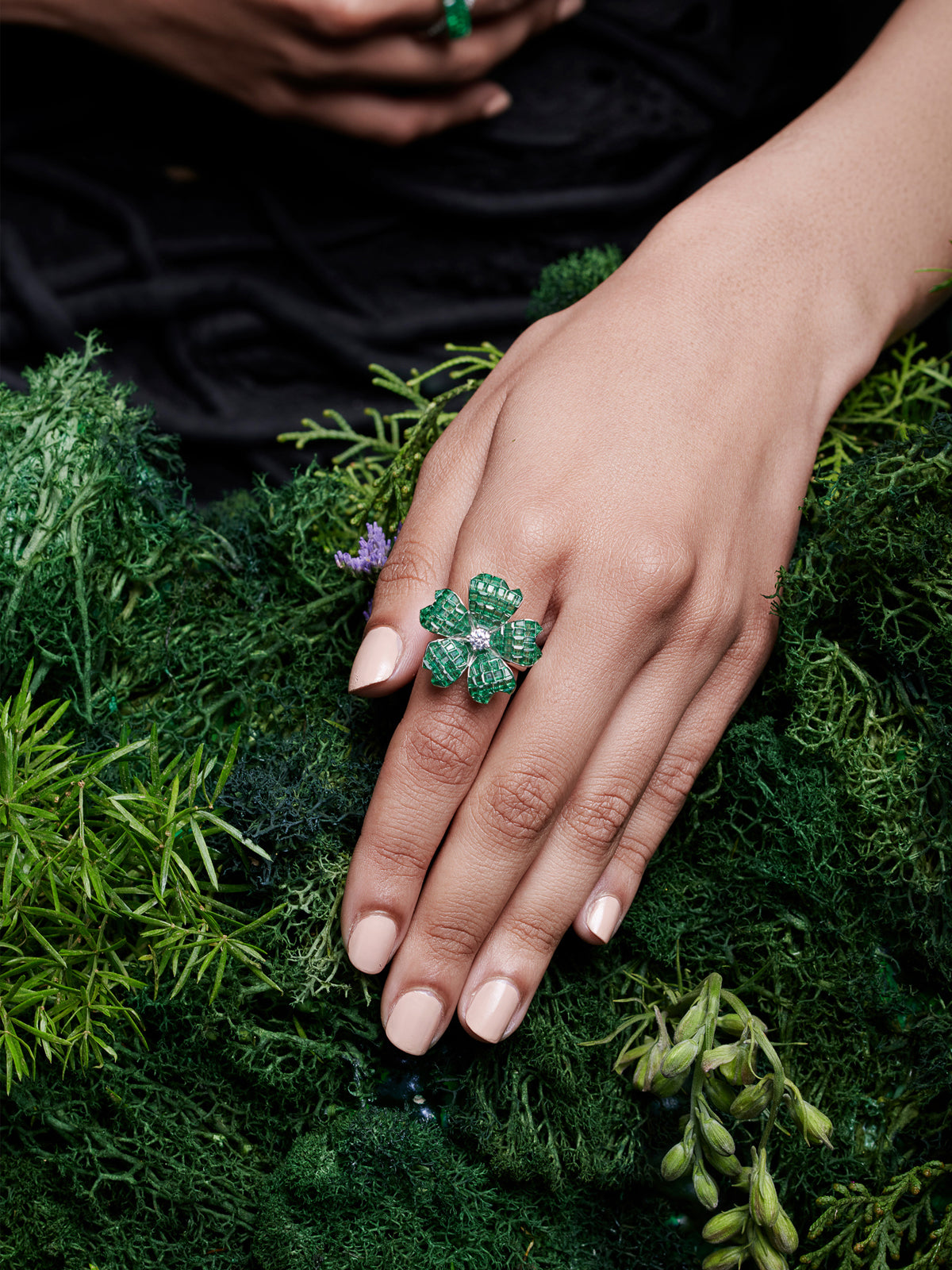 Enchanted Petal Symphony Cocktail Ring
