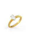 Marquise Shaped Solitaire Engagement Ring