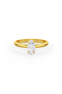  Marquise Shaped Solitaire Engagement Ring