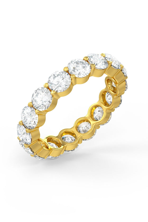 Brilliant Round Shaped Solitaire Wedding Bands