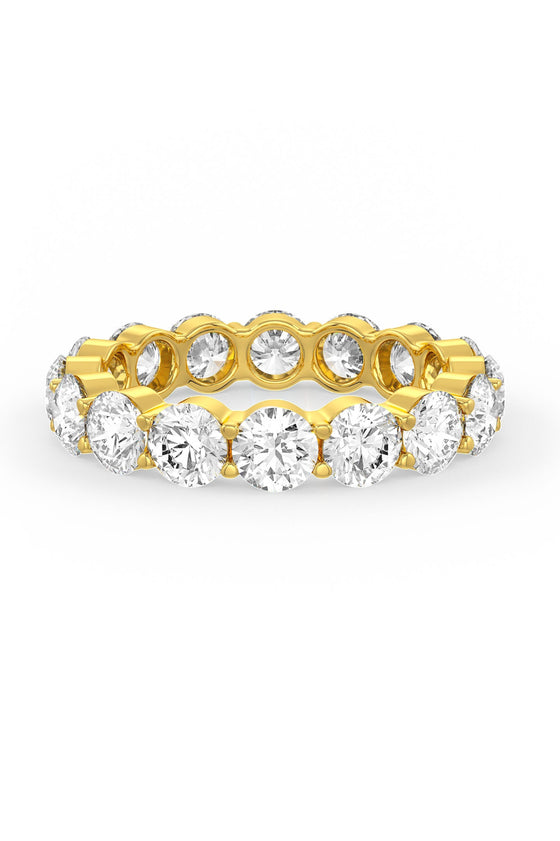 Brilliant Round Shaped Solitaire Wedding Bands