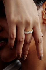 Heart Shaped Solitaire Wedding Bands