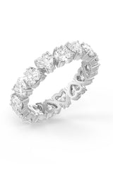 Heart Shaped Solitaire Wedding Bands