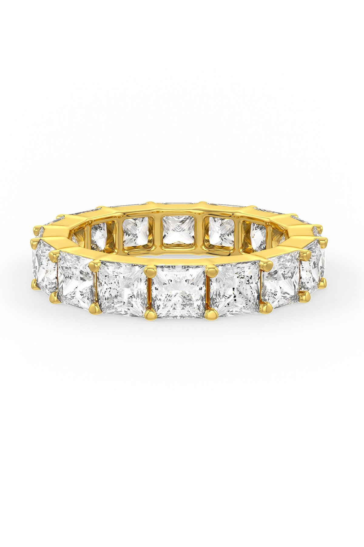 Square Shaped Solitaire Wedding Bands