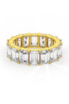 Emerald Cut Solitaire Wedding Bands