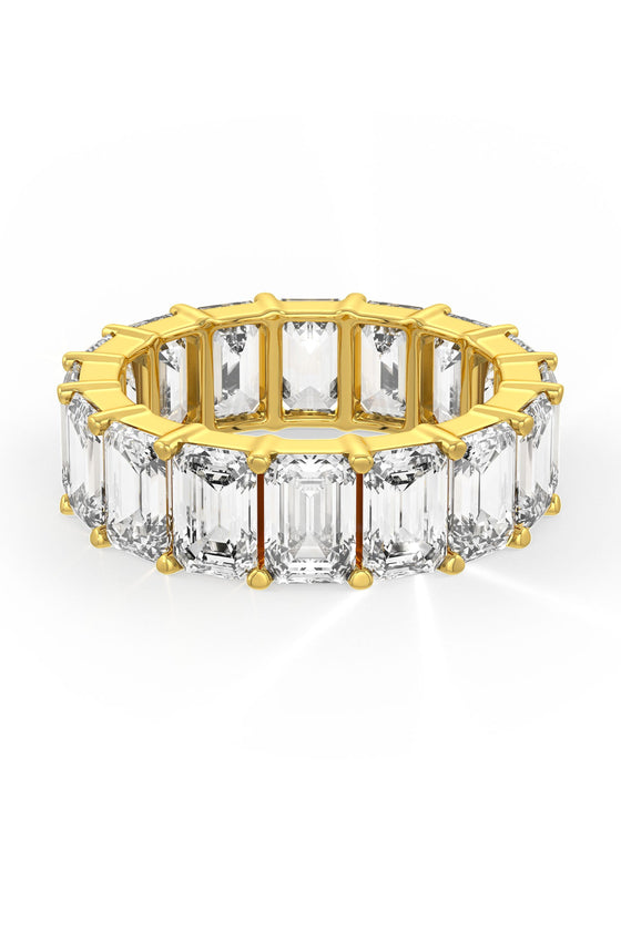 Emerald Cut Solitaire Wedding Bands