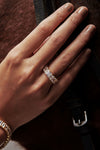 Emerald Cut Solitaire Wedding Bands