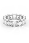Emerald Cut Solitaire Wedding Bands