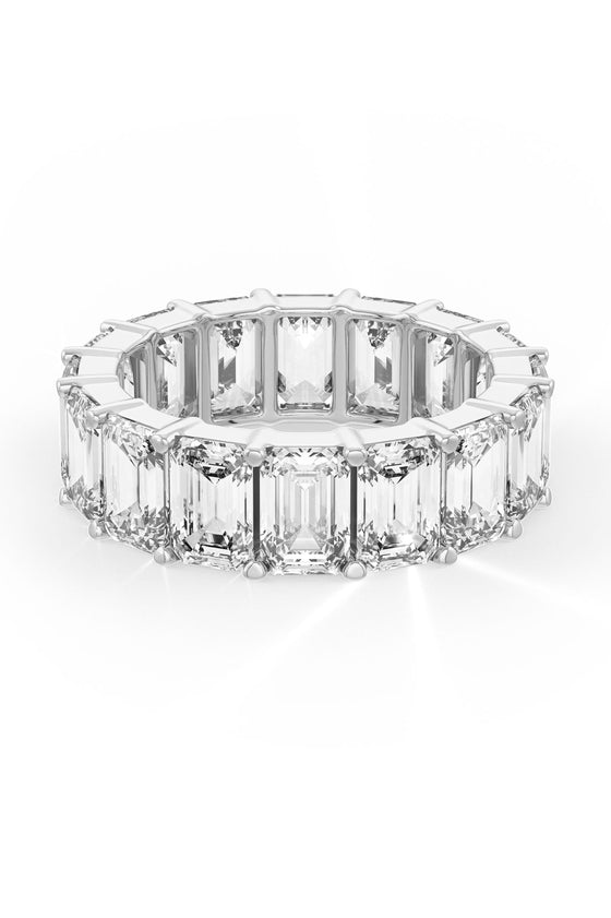 Emerald Cut Solitaire Wedding Bands