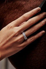 Emerald Cut Solitaire Wedding Bands